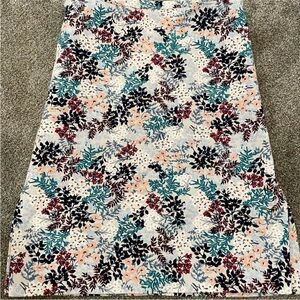 Loft Floral Pencil Skirt